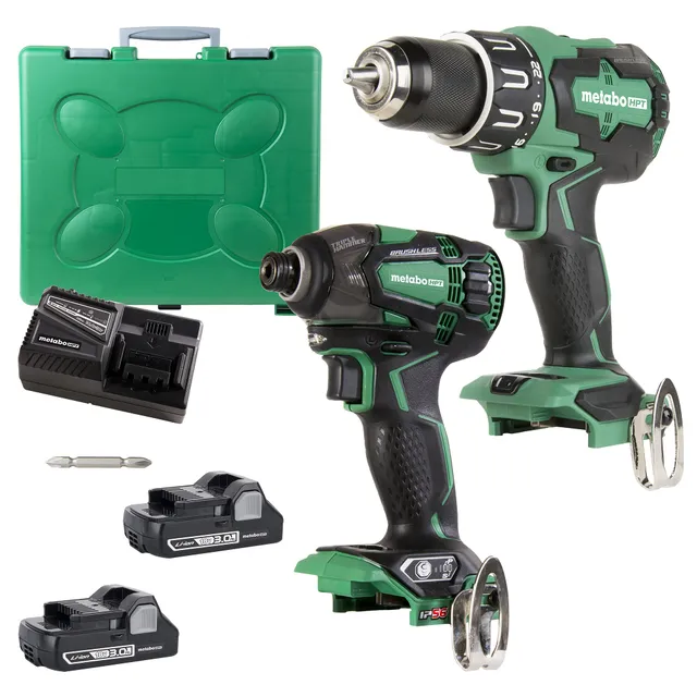 metabo-hpt-18v-multivolt-hammer-drill-and-triple-hammer-impact-driver-combo-kit- image 1