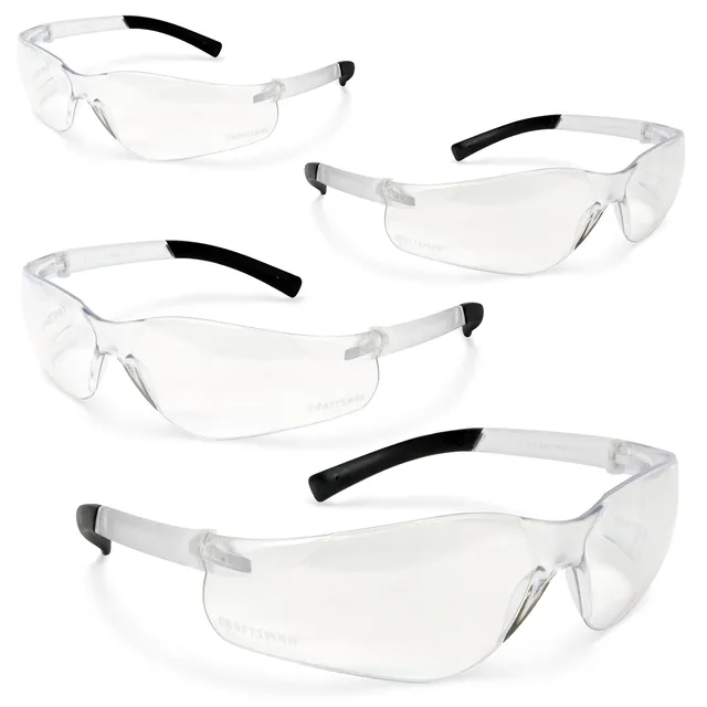 craftsman-clear-safety-glasses-4-pack-cmxpera1104hc-lightweight-ir-filter-lens image 1