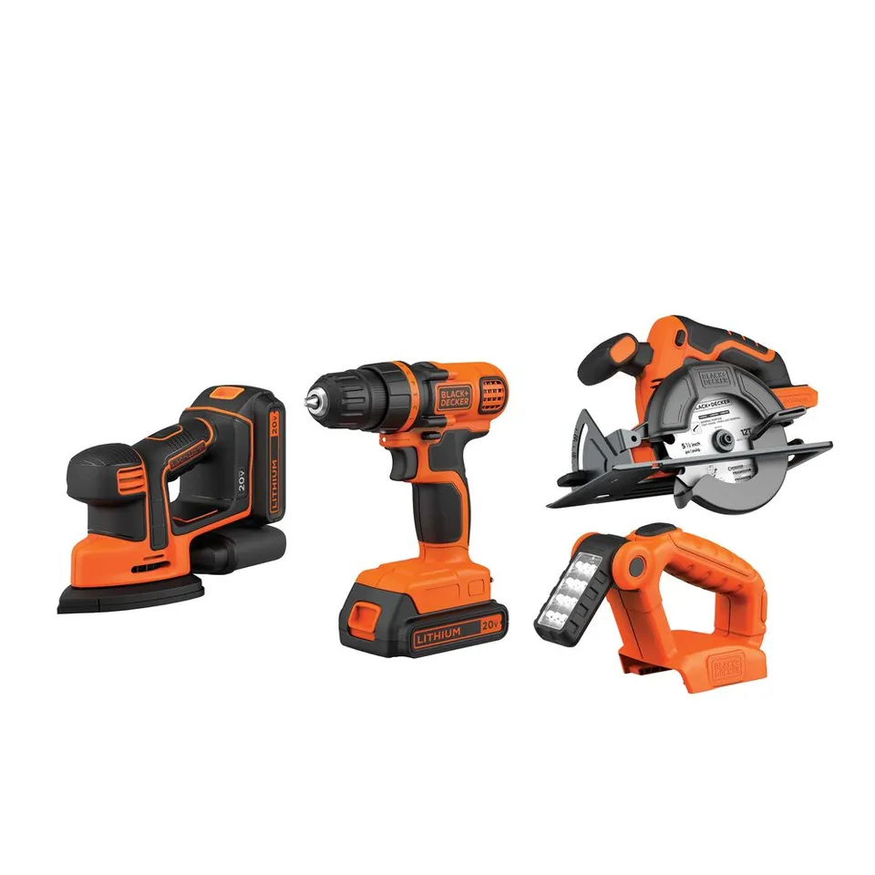 black-decker-20v-max-powerconnect-cordless-4-tool-combo-kit-drill-driver-circula image 1