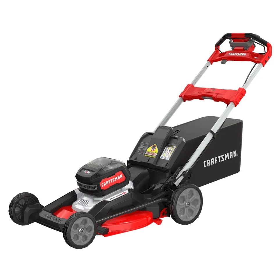 craftsman-v20-brushless-rp-21-in-rear-wheel-driver-mower-2-x-9ah-batteries-and-2 image 1