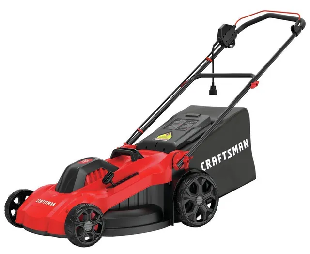 craftsman-cmemw213-electric-push-lawn-mower-20-inch-deck-corded-13-amp-3-in-1 image 1