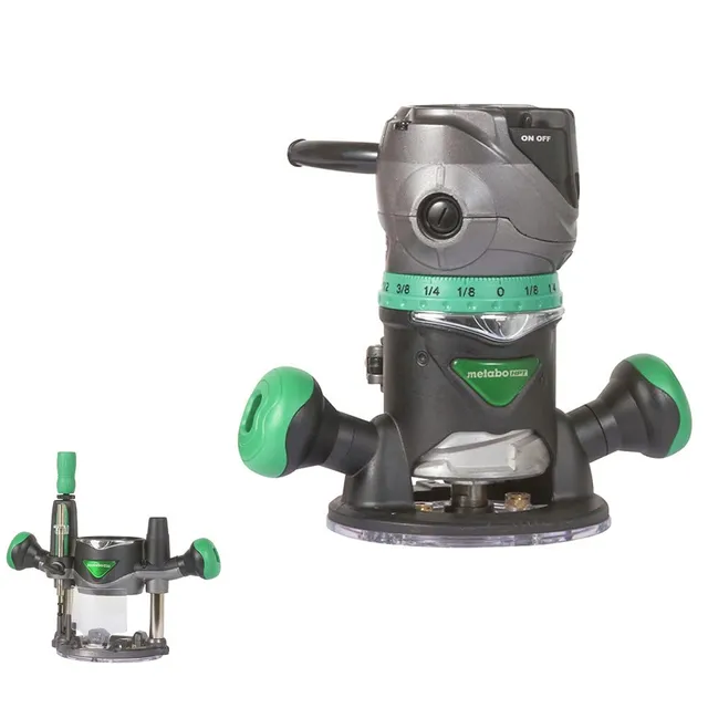 metabo-hpt-km12vc-2-1-4-hp-fixed-plunge-base-router-kit image 1
