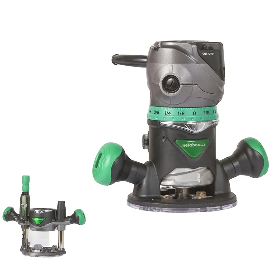 metabo-hpt-km12vc-2-1-4-hp-fixed-plunge-base-router-kit image 1