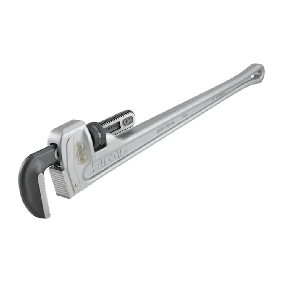 ridgid-31110-model-836-36-inch-aluminum-straight-pipe-wrench-5-pipe-capacity-lig image 1