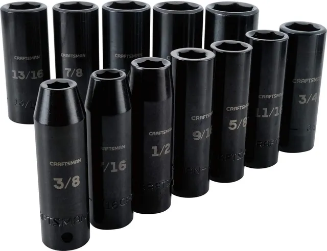 craftsman-cmmt15886-12-piece-sae-deep-impact-socket-set-1-2-inch-drive-6-point-b image 1
