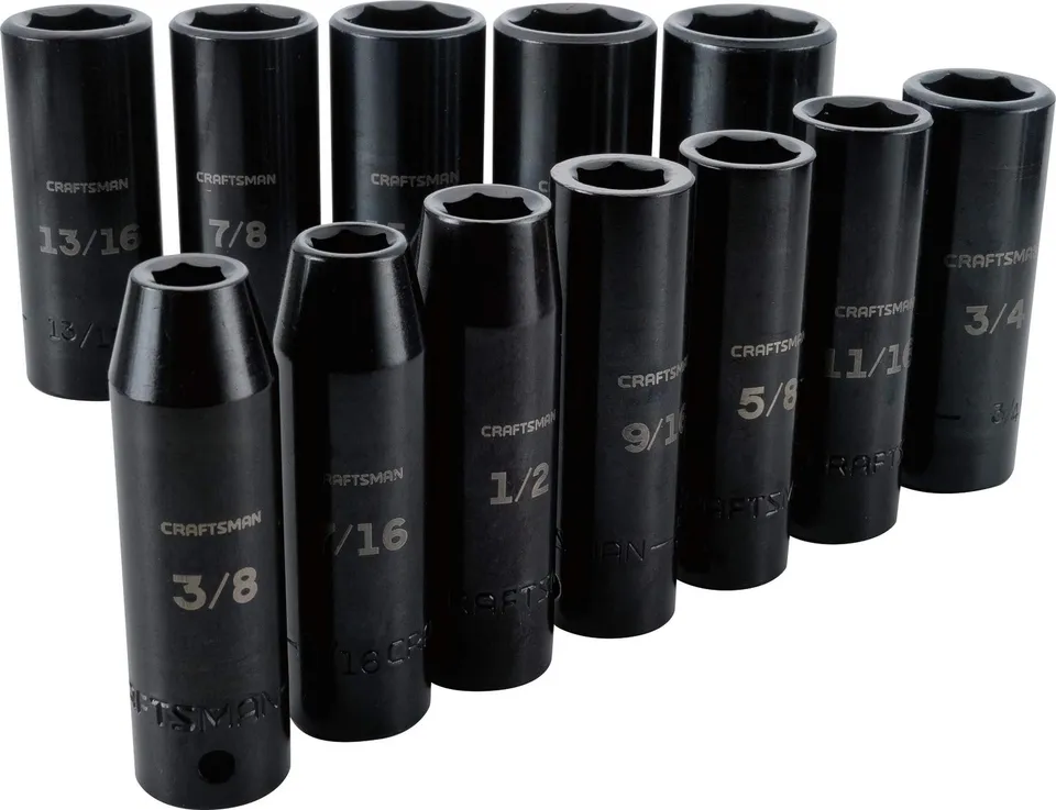 craftsman-cmmt15886-12-piece-sae-deep-impact-socket-set-1-2-inch-drive-6-point-b image 1
