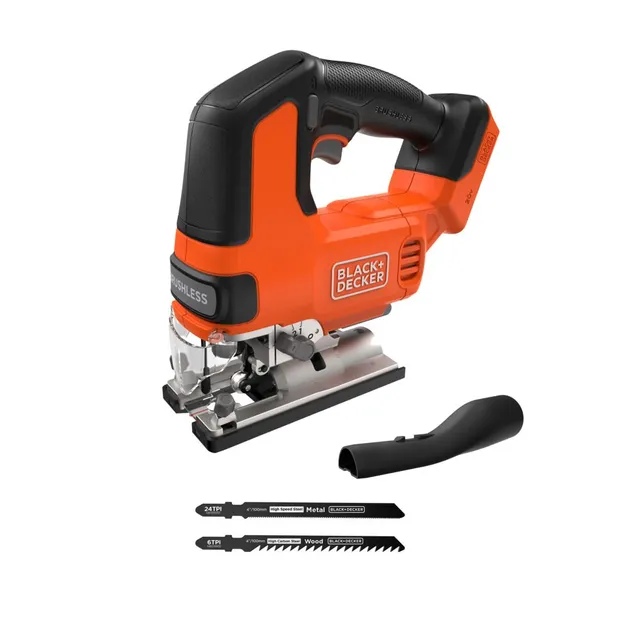 black-decker-20v-max-powerconnect-cordless-brushless-jig-saw-tool-only-battery-c image 1