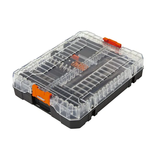 black-decker-130-piece-screwdriver-and-drill-bit-set image 1