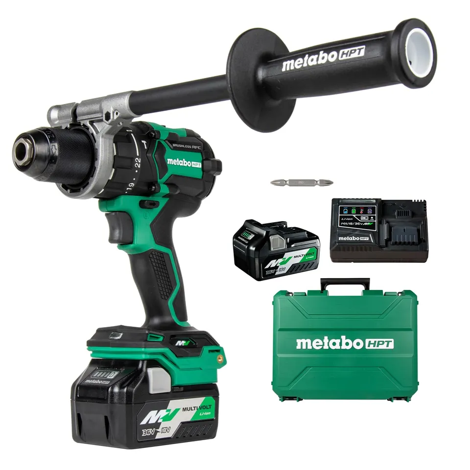 metabo-hpt-36v-multivolt-cordless-brushless-1-2-hammer-drill-kit-dv36dc-most-pow image 1