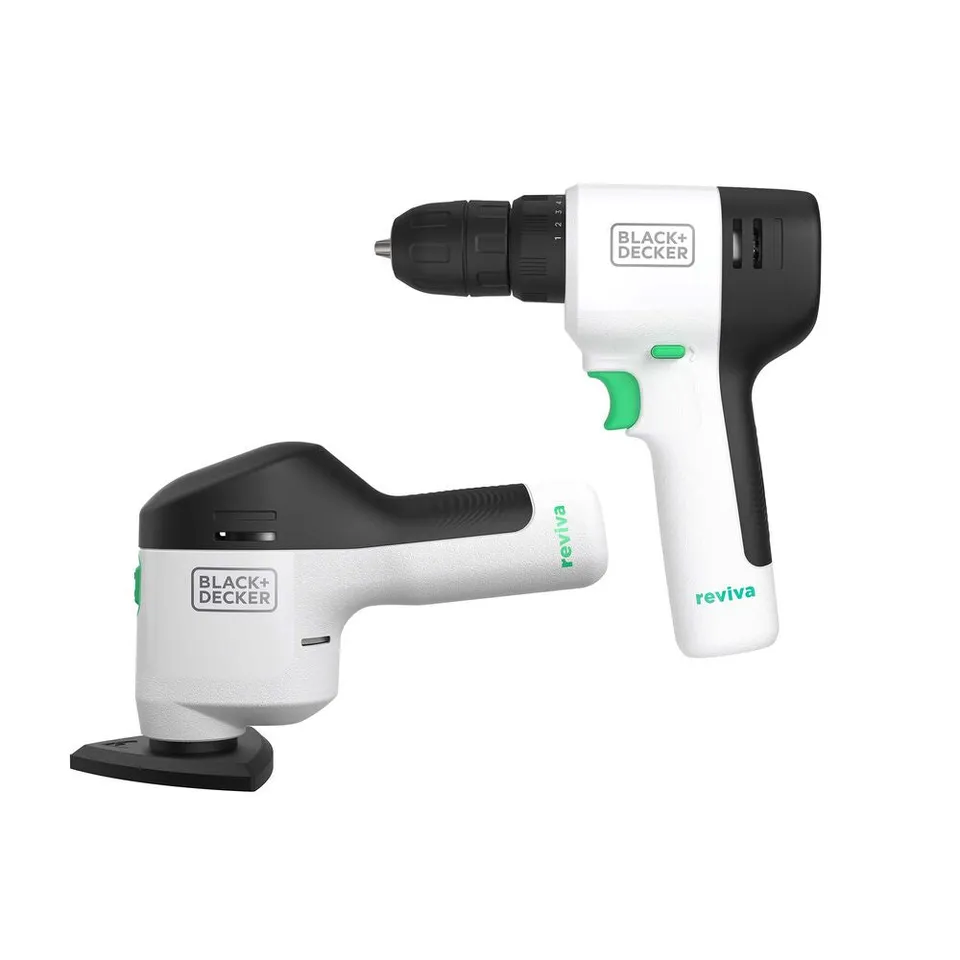 black-decker-reviva-12v-max-cordless-drill-and-detail-sander-combo-kit image 1