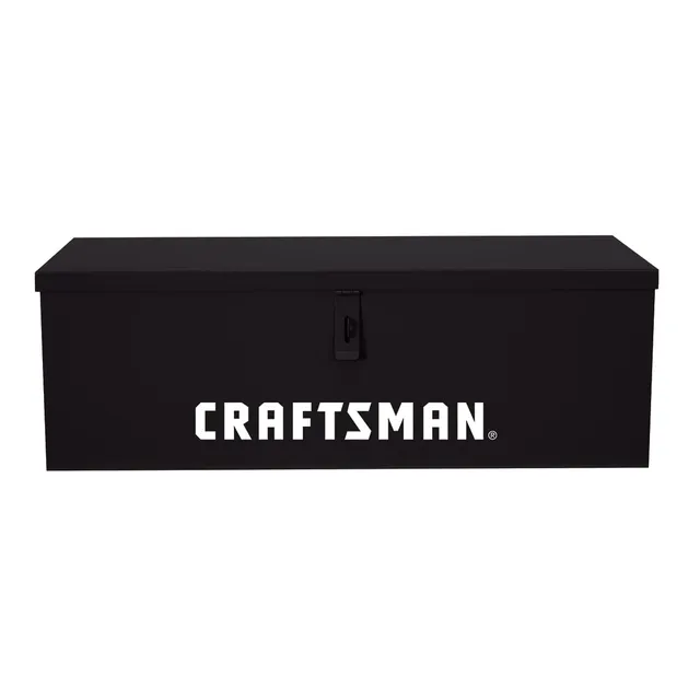 craftsman-30-inch-utility-box-in-black-heavy-gauge-steel-weather-resistant-locka image 1