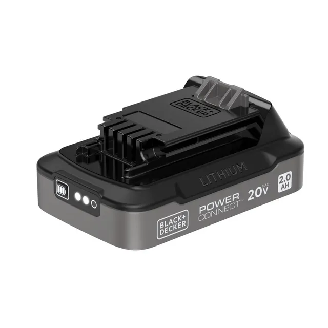 black-decker-20v-max-powerconnect-2-0-ah-battery-with-state-of-charge-indicator- image 1