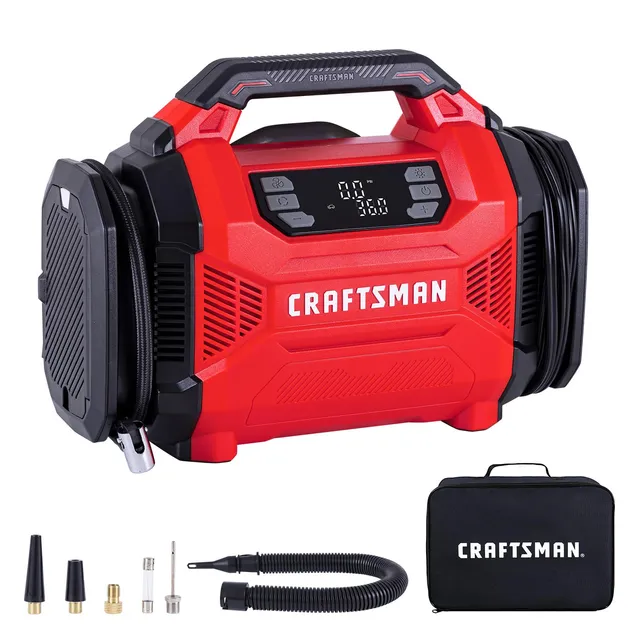 craftsman-dual-power-tire-inflator-12v-dc-120v-ac-with-digital-gauge-auto-shut-o image 1