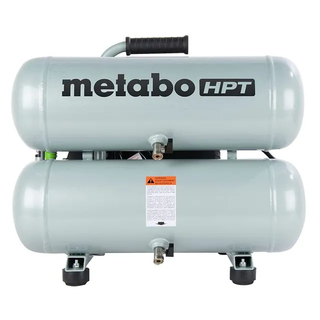 metabo-hpt-ec99s-4-gallon-twin-stack-air-compressor image 1