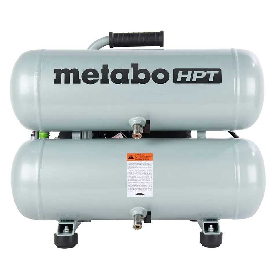 metabo-hpt-ec99s-4-gallon-twin-stack-air-compressor image 1
