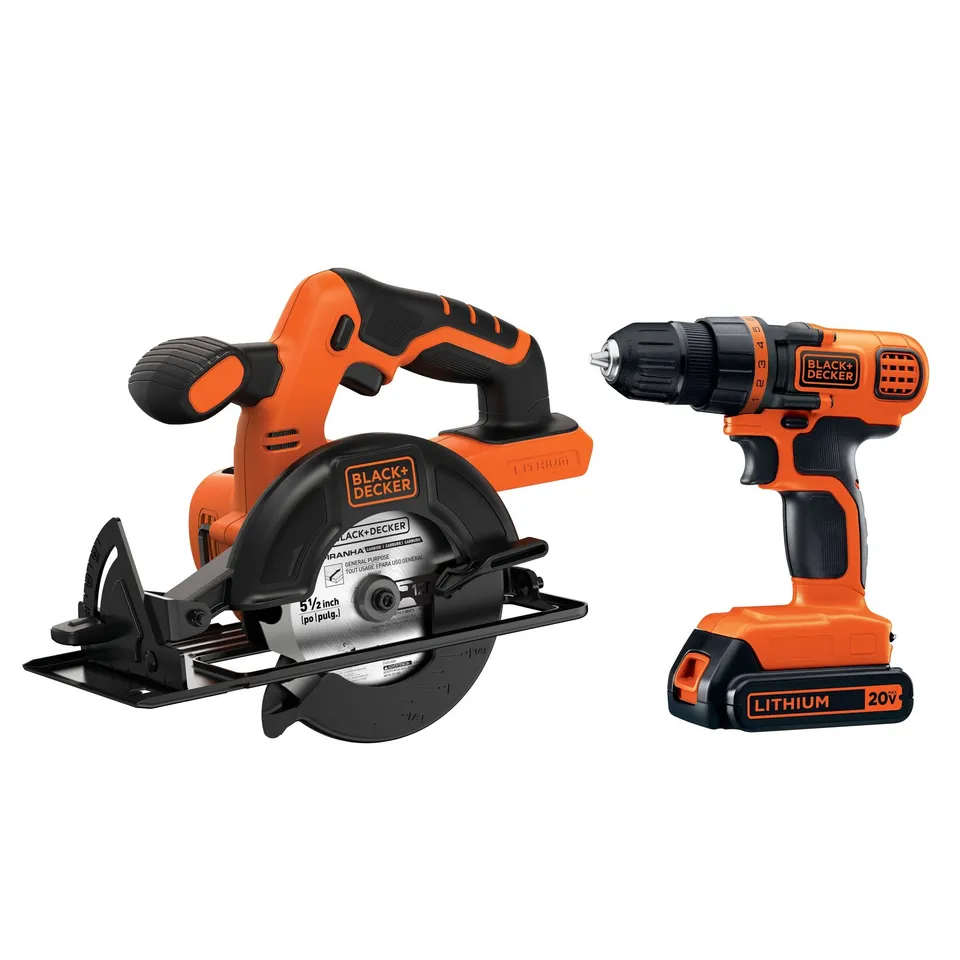 black-decker-20v-max-powerconnect-cordless-drill-driver-and-circular-saw-combo-k-2 image 1