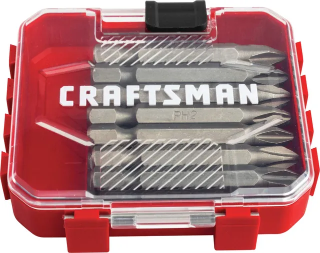 craftsman-phillips-screwdriver-bit-set-2-inch-15-piece-phillips-2-cmaf122ph215 image 1