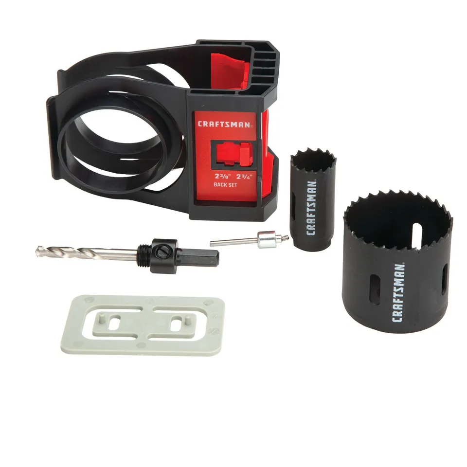 craftsman-bi-metal-door-lock-installation-kit-cmah1mdl-6-piece-hole-saw-kit-for- image 1