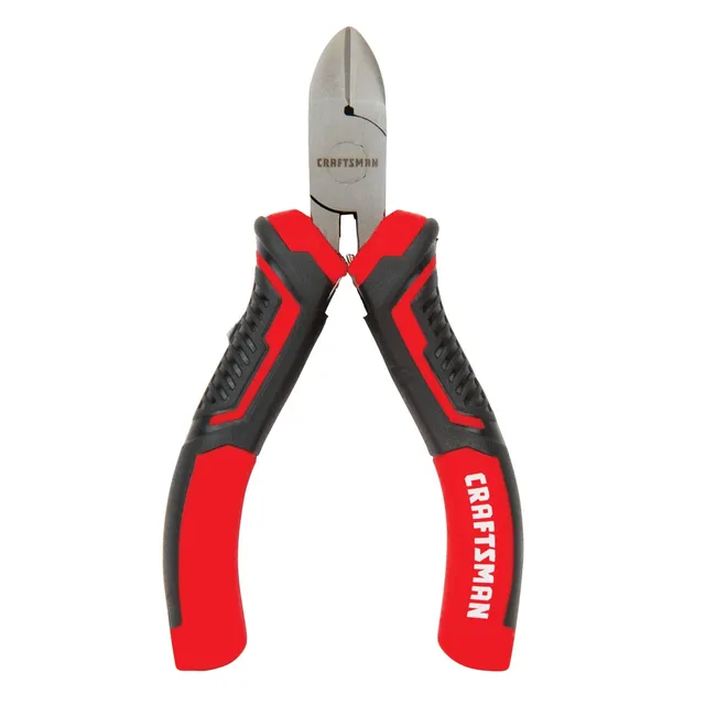 craftsman-cmht82298-4-5-inch-mini-diagonal-pliers-red-induction-hardened-drop-fo image 1