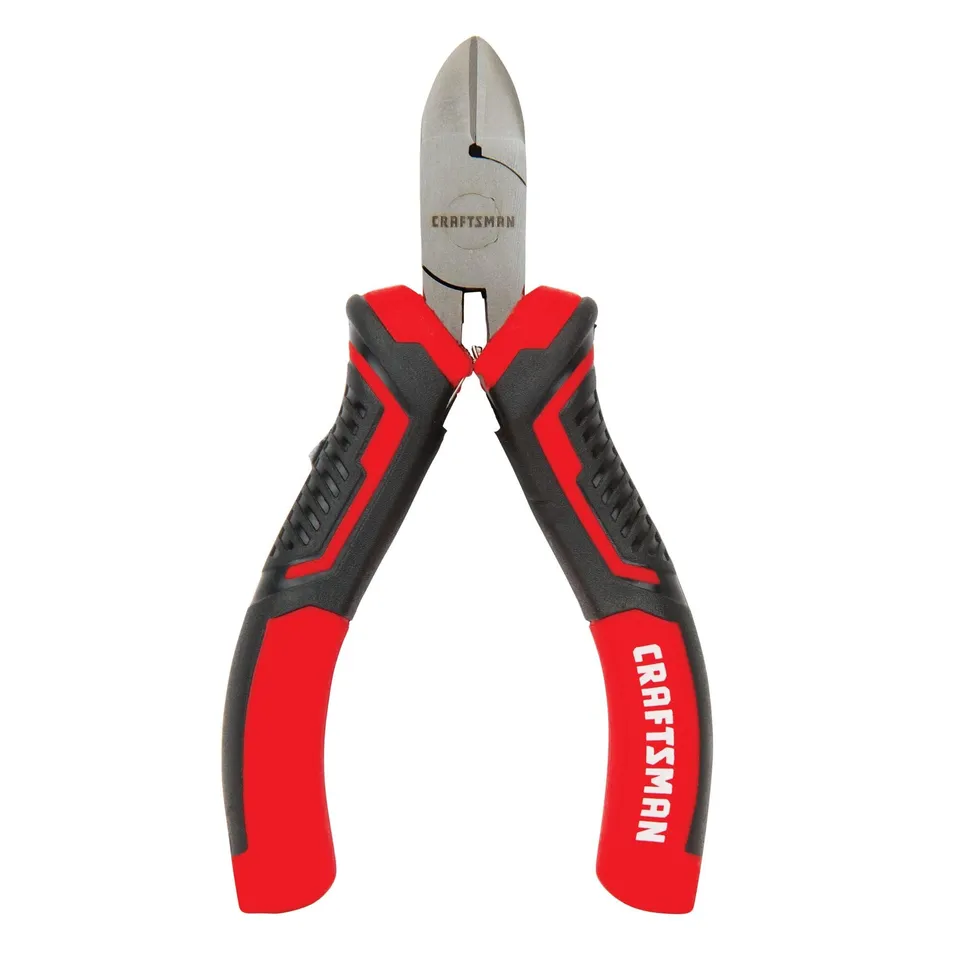 craftsman-cmht82298-4-5-inch-mini-diagonal-pliers-red-induction-hardened-drop-fo image 1