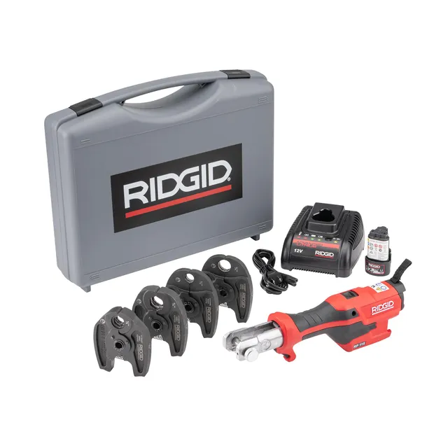 ridgid-rp-115-mini-press-tool-kit-with-1-2-3-4-propress-pureflow-jaws-72558 image 1