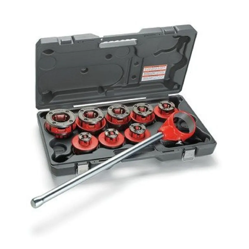 ridgid-36505-exposed-ratchet-threader-set-1-8-to-2-inch-includes-dies image 1