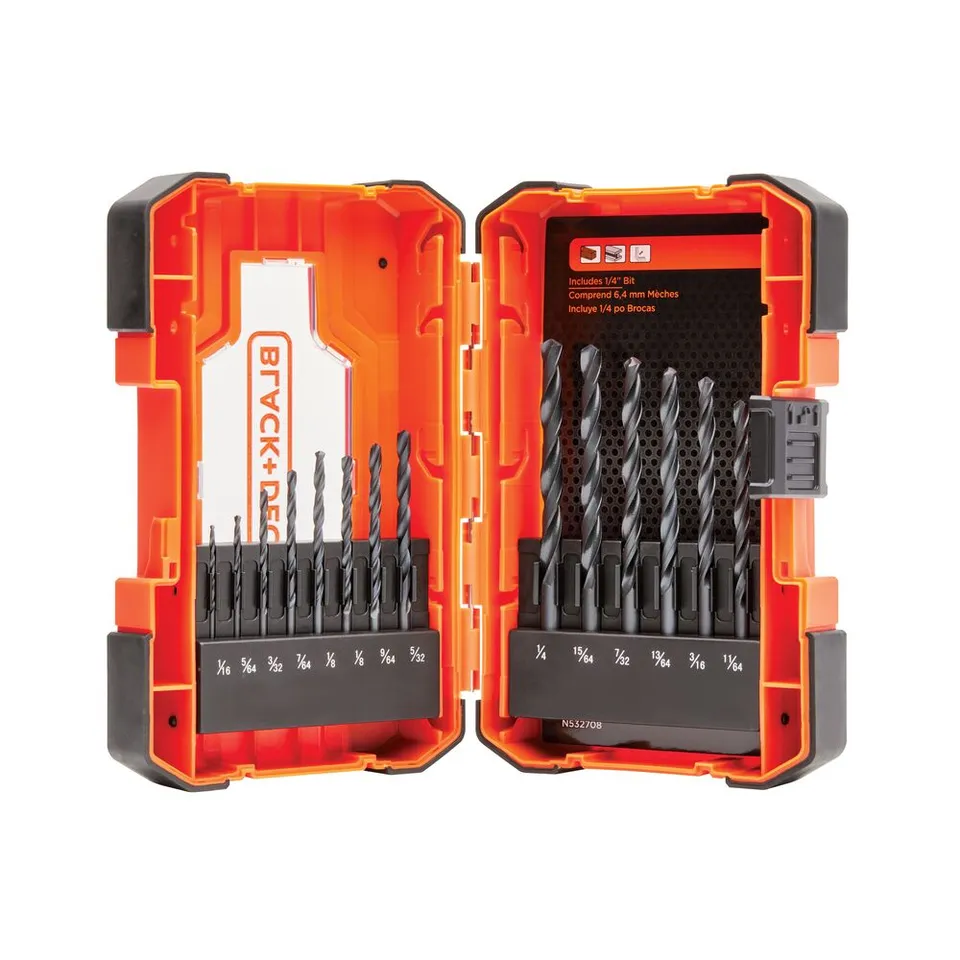 black-decker-drill-bit-set-14-piece-black-oxide image 1