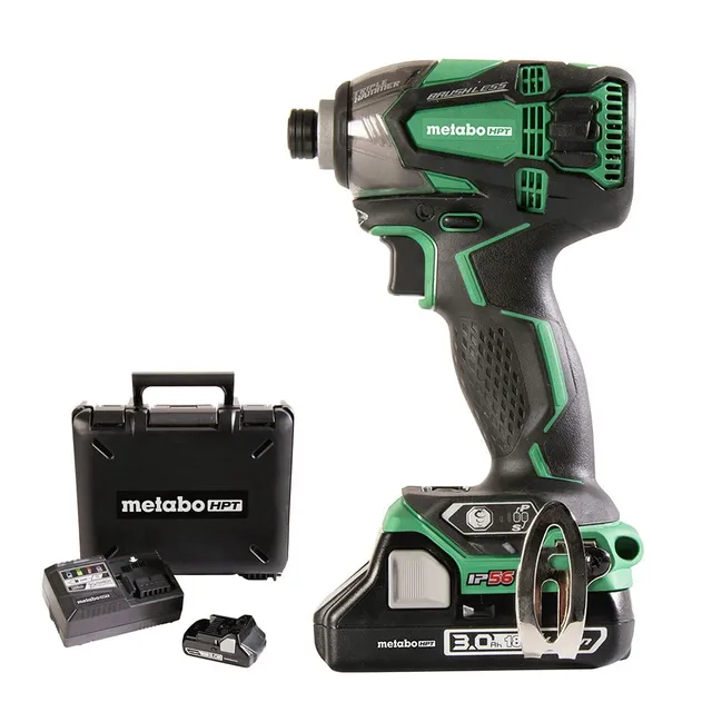 metabo-hpt-18v-cordless-impact-driver-kit-triple-hammer-technology-2-3-0ah-batte image 1