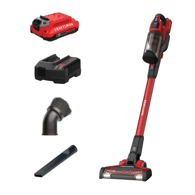 craftsman-v20-cordless-stick-vacuum-kit-with-removable-battery-cmcvs001d1-45-cfm image 1