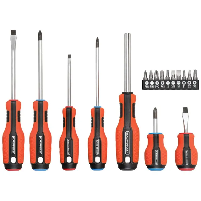 black-decker-17-piece-color-coded-magnetic-screwdriver-set image 1