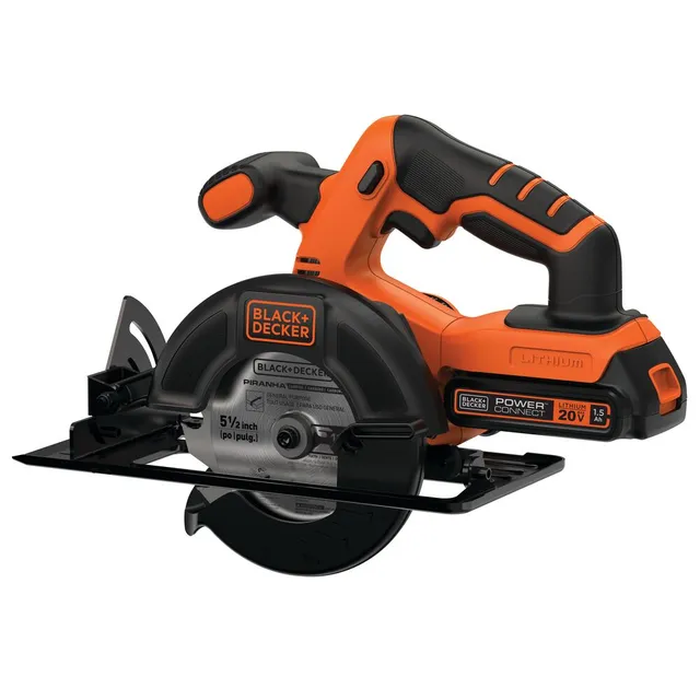 black-decker-20v-max-powerconnect-5-1-2-inch-cordless-circular-saw-with-battery- image 1