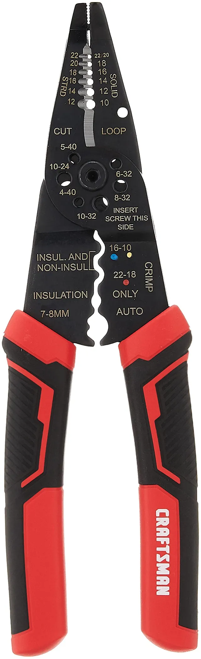 craftsman-8-inch-wire-stripper-cutter-and-crimper-cmht81714 image 1