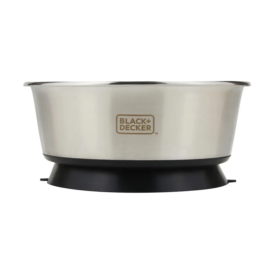 black-decker-suction-cup-pet-bowl-8-26-in-stainless-steel-5-cup-capacity image 1