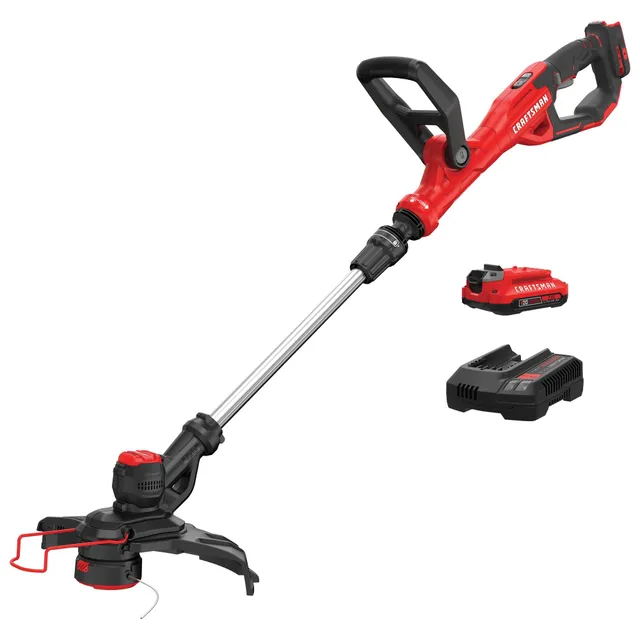 craftsman-v20-cordless-string-trimmer-edger-cmcst900d1-13-inch-2-0-ah-battery-in image 1