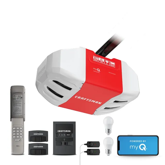 craftsman-1-1-4-hp-ultra-quiet-belt-drive-smart-garage-door-opener-with-myq-mode image 1