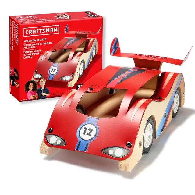 craftsman-custom-racer-kit-wooden-race-car-building-set-for-kids image 1