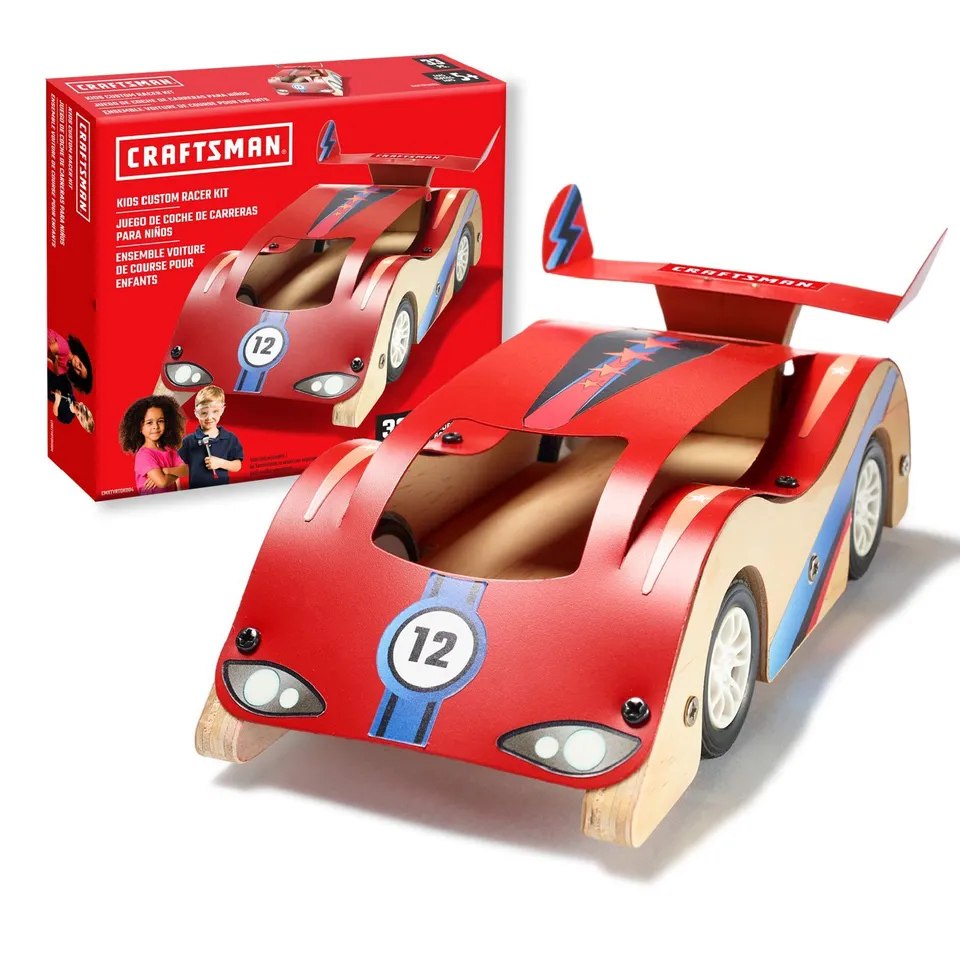 craftsman-custom-racer-kit-wooden-race-car-building-set-for-kids image 1