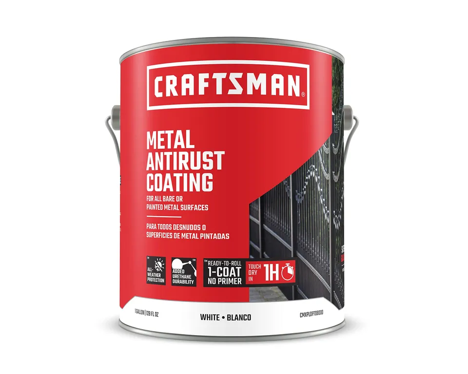 craftsman-metal-antirust-coating-white-semi-gloss-128-fl-oz-1-gallon-direct-to-m image 1