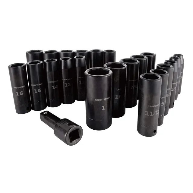 craftsman-deep-impact-socket-set-sae-1-2-inch-drive-23-pieces-cmmt16970-corrosio image 1