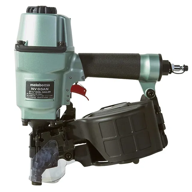 metabo-hpt-nv65an-coil-pallet-pneumatic-nailer-2-1-2-capacity-lightweight-5-7-lb image 1