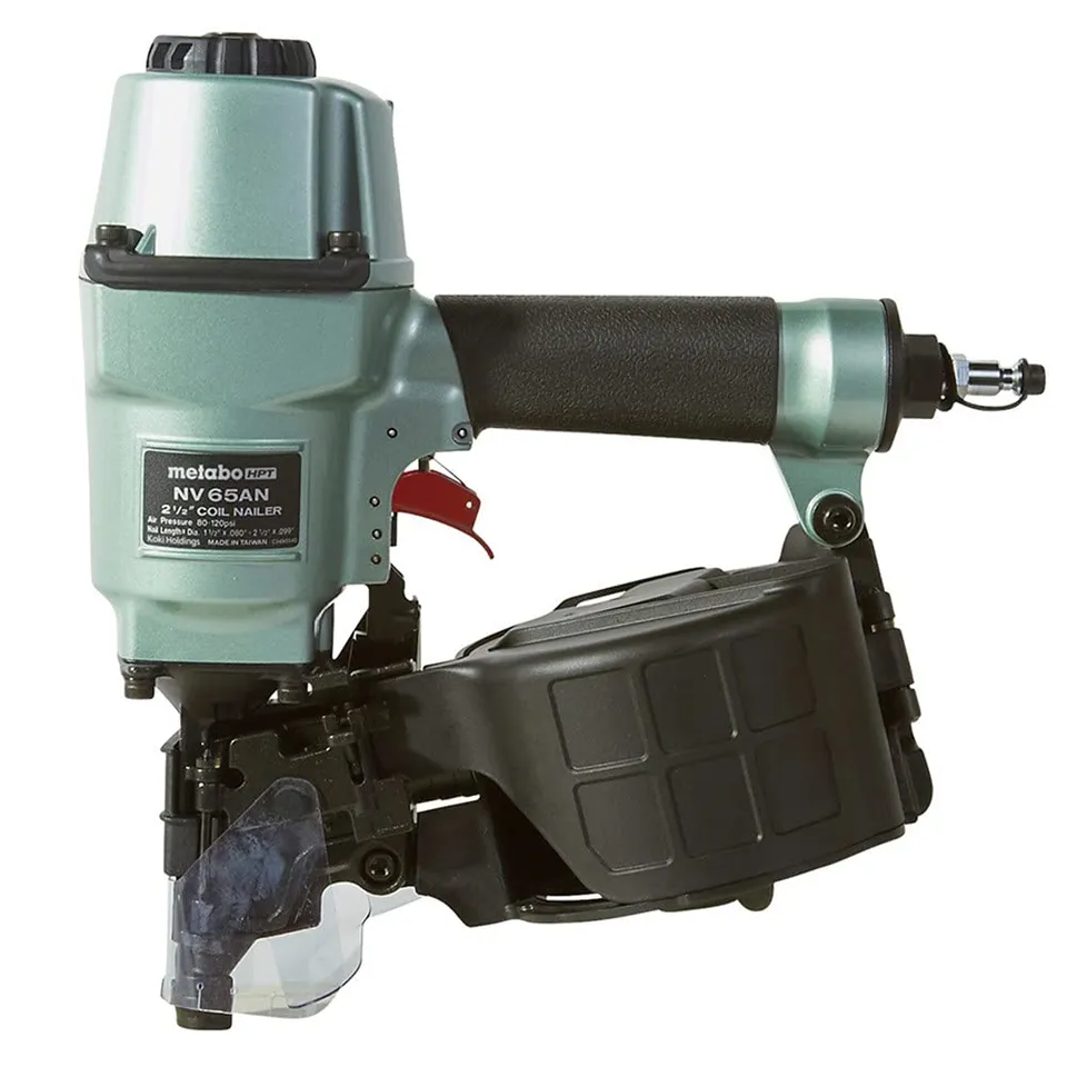 metabo-hpt-nv65an-coil-pallet-pneumatic-nailer-2-1-2-capacity-lightweight-5-7-lb image 1