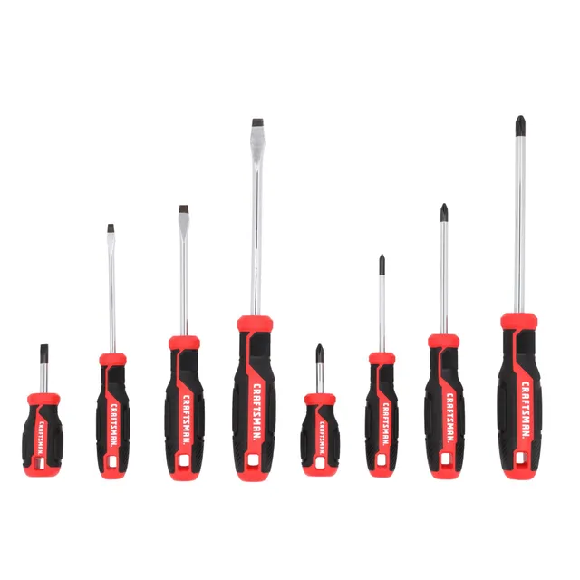 craftsman-8-piece-screwdriver-set-flat-head-phillips-cmht65130 image 1