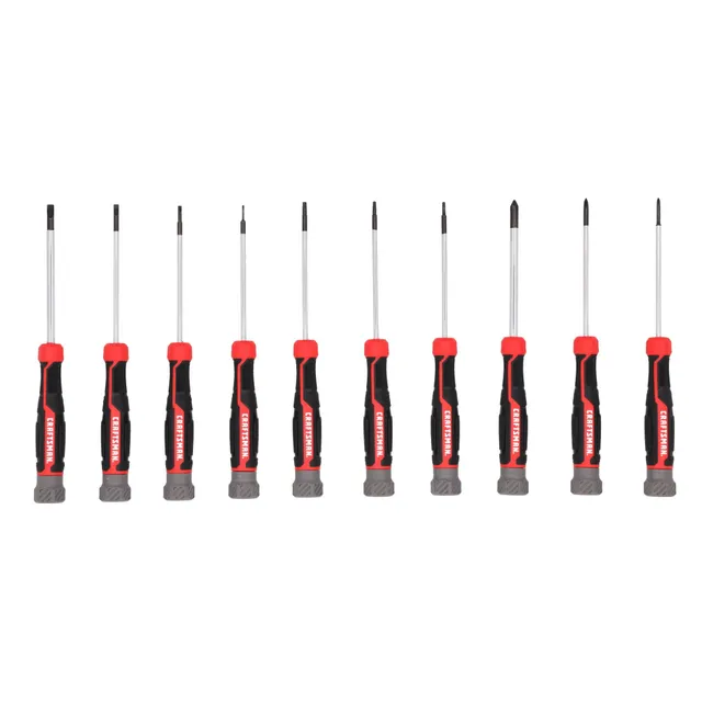 craftsman-precision-screwdriver-set-10-pc-cmht65140-magnetic-tips-long-3-inch-ba image 1