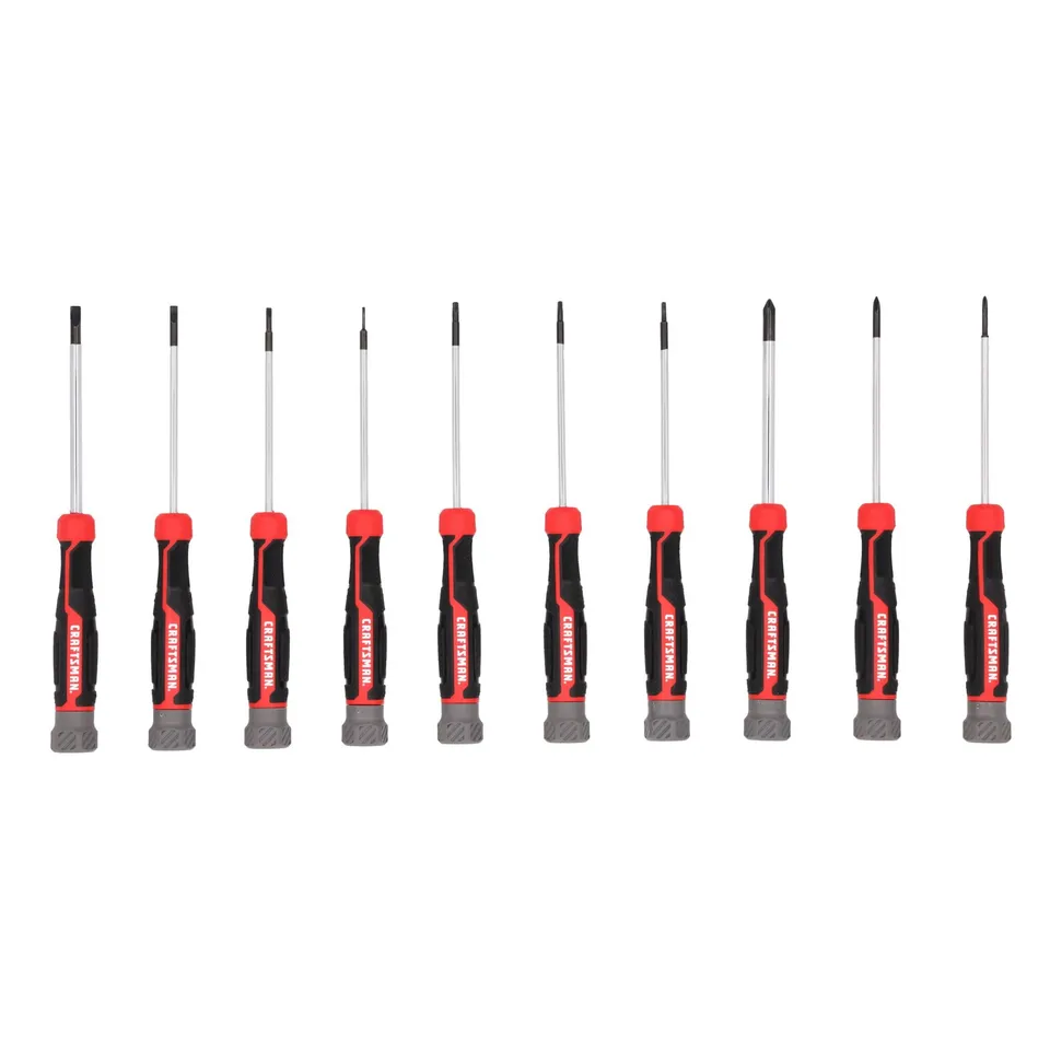 craftsman-precision-screwdriver-set-10-pc-cmht65140-magnetic-tips-long-3-inch-ba image 1