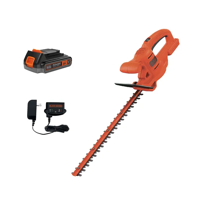 black-decker-20v-max-powerconnect-cordless-18-inch-hedge-trimmer-kit-battery-cha image 1