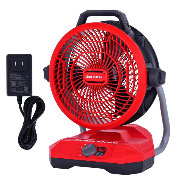 craftsman-v20-cordless-12-portable-fan-ac-dc-dual-supply-1400-cfm-3-speed-130-ti image 1