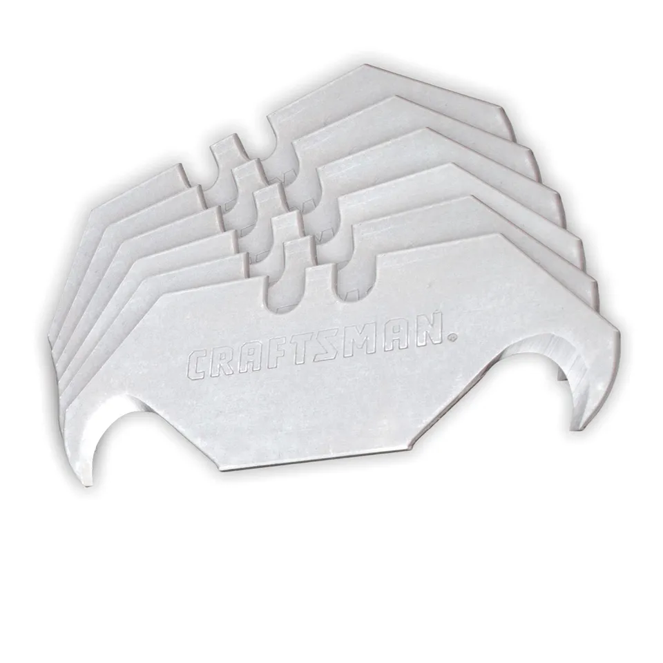 craftsman-utility-knife-razor-hook-blades-carbon-steel-3-4-in-5-pack-cmht11146 image 1