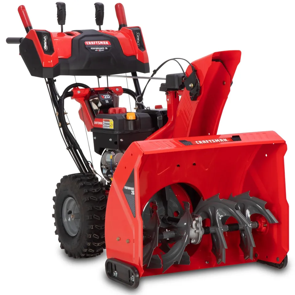 craftsman-performance-26-v20-two-stage-self-propelled-snow-blower-with-push-butt image 1
