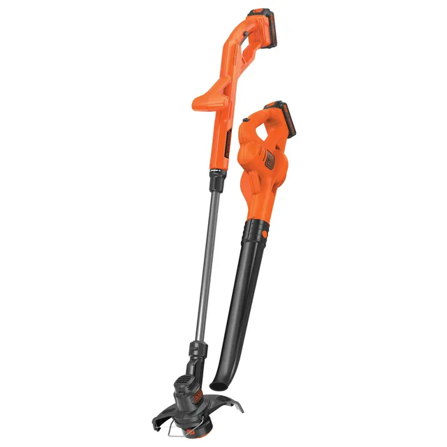 black-decker-20v-max-powerconnect-10-string-trimmer-edger-and-leaf-blower-combo- image 1