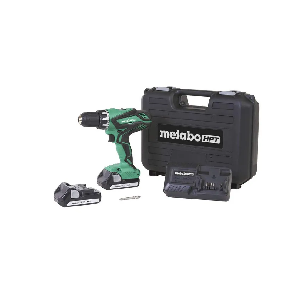metabo-hpt-ds18dgl-18v-cordless-driver-drill-kit-with-2-batteries-and-carrying-c image 1
